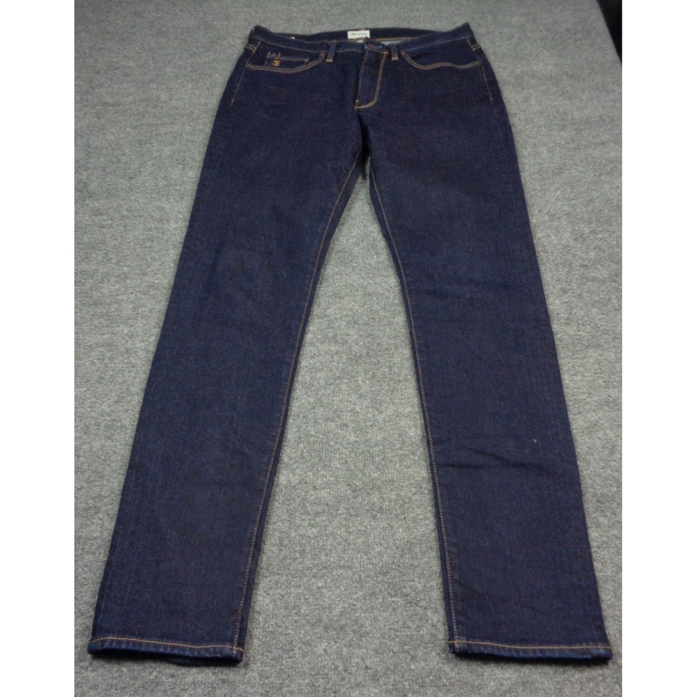 Todd Snyder Jeans Mens 32x34 Skinny Fit Stretch Stretch 5-Pocket Blue Denim‎
